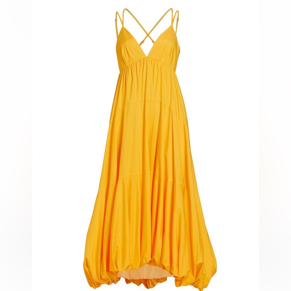 Cinq A Sept - Effie Double Spaghetti Strap Midi-Dress- Brand New with Tags